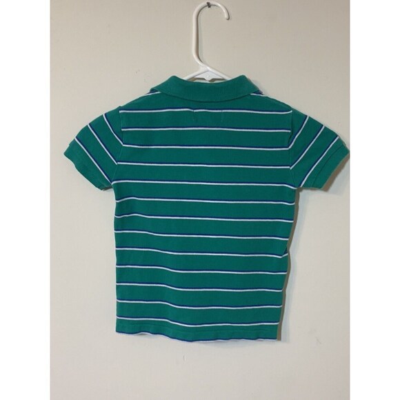 Boys CHAPS Brown Blue & White Striped 2/2T Polo Shirt, - Picture 5 of 5